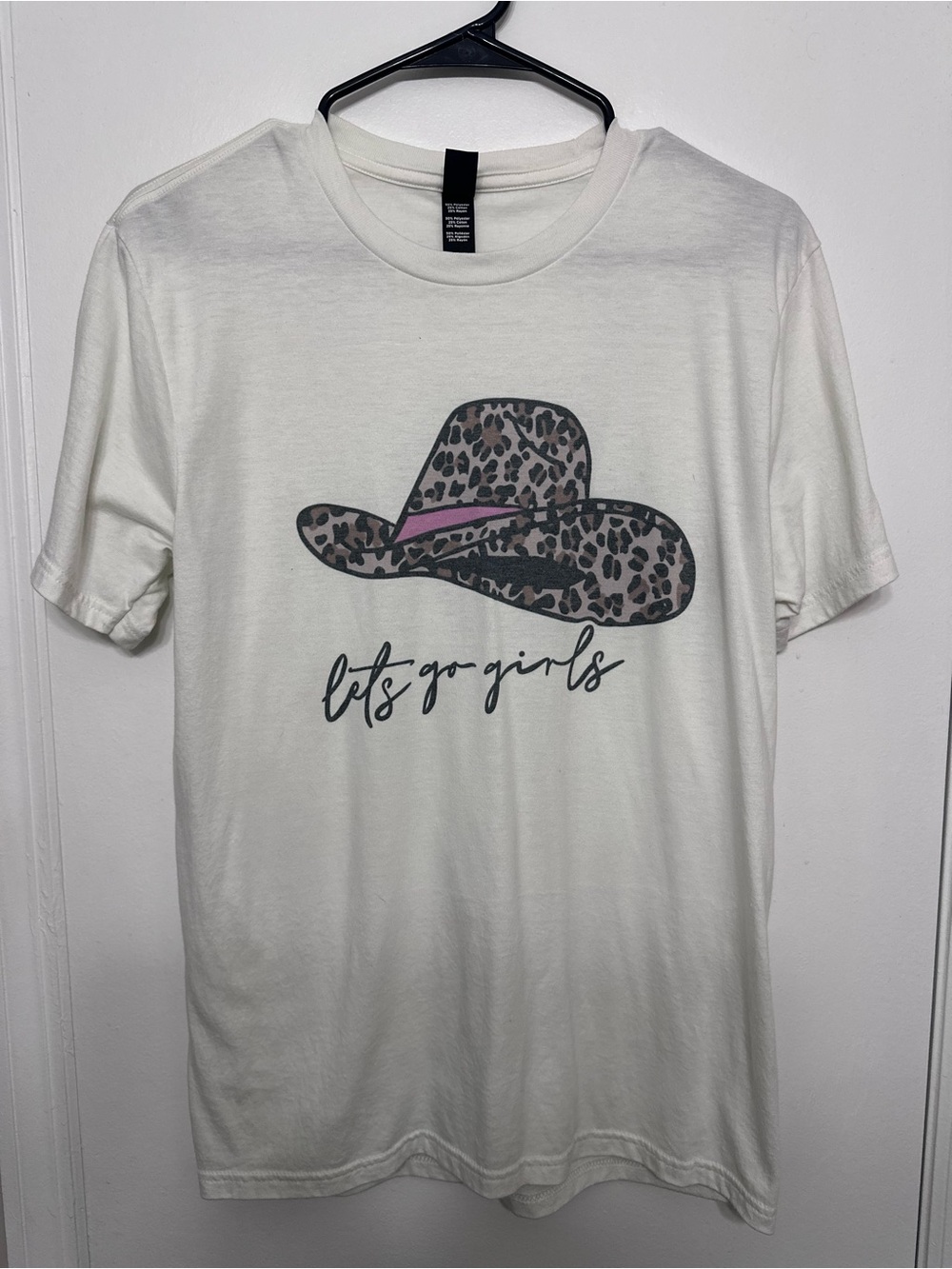 NWOT Leopard Cowboy Hat Graphic Tee